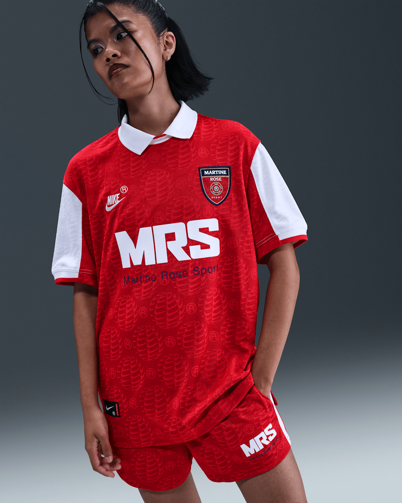 Martine Rose x Nike ピンクロゴシャツ Nike x Martine Rose Dress